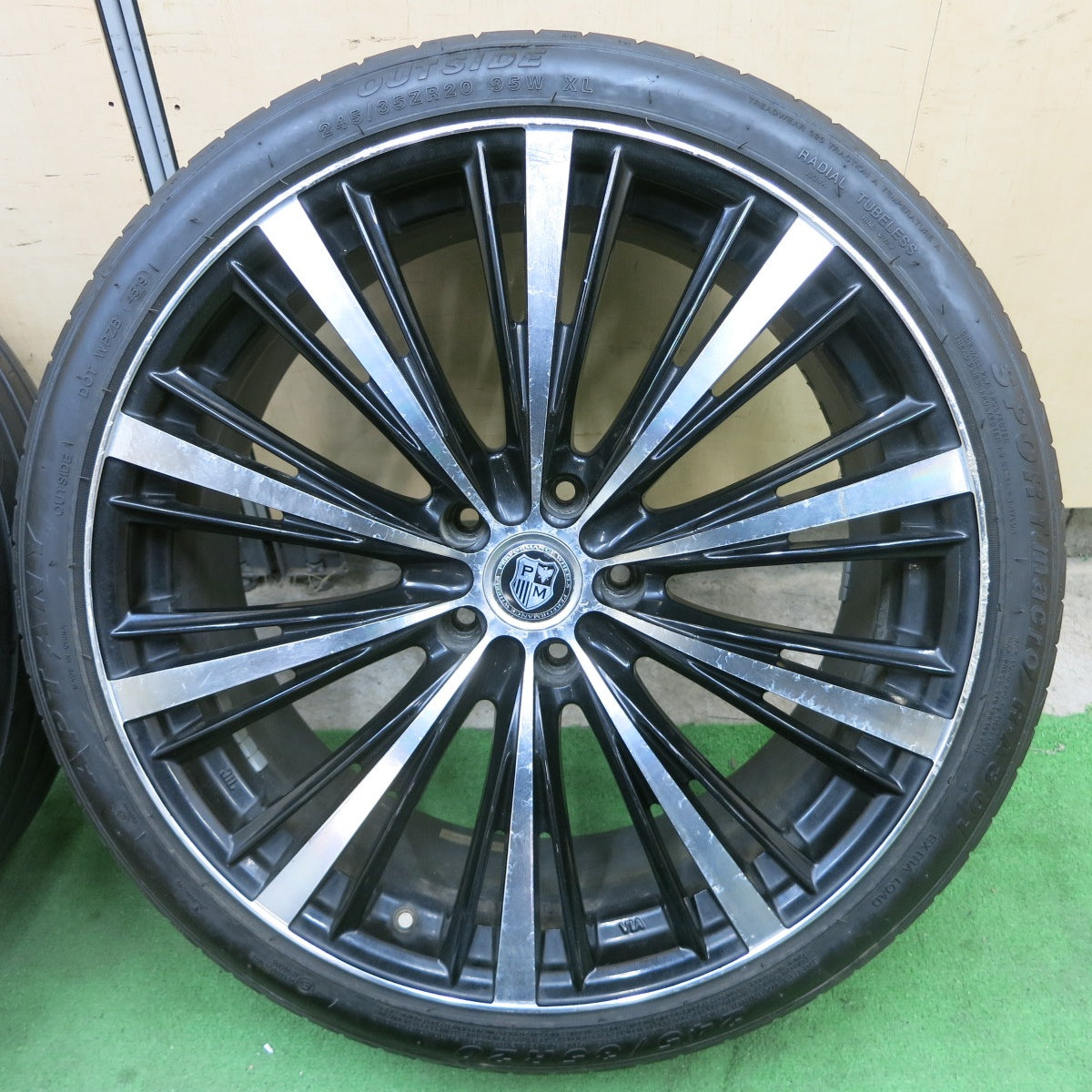 4本価格★245/35R20 PERFORMANCE WHEELS アプタニー SPORT macro RA30 パフォーマンス ホイール 20インチ PCD114.3/5H★5042908ナノ