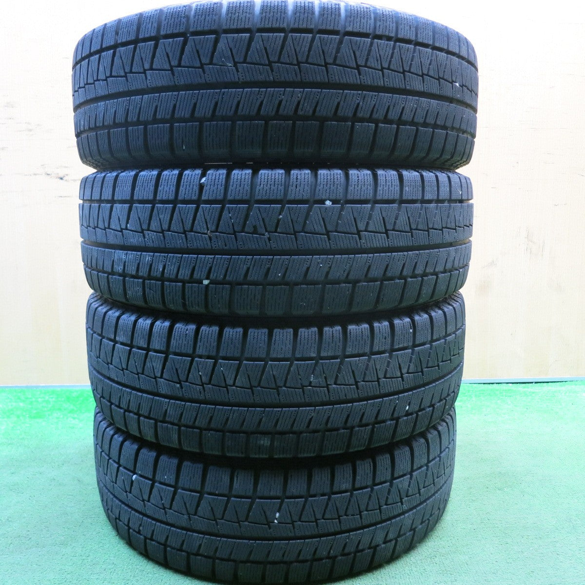 バリ溝!8.5分★スズキ アルト 純正 ENKEI 165/55R15 スタッドレス ブリヂストン アイスパートナー2 15インチ エンケイ PCD100/4H★5062804HAス