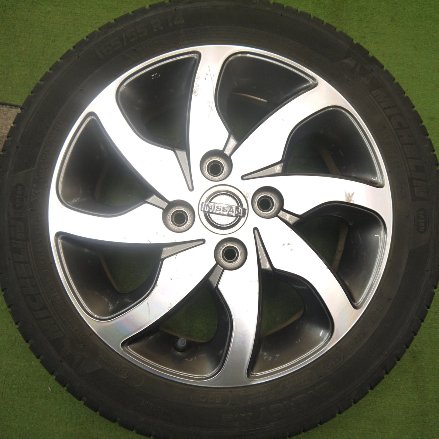 4本価格★日産 デイズ ルークス 純正 165/55R14 ミシュラン エナジーセイバー 14インチ PCD100/4H★5071803Hノ