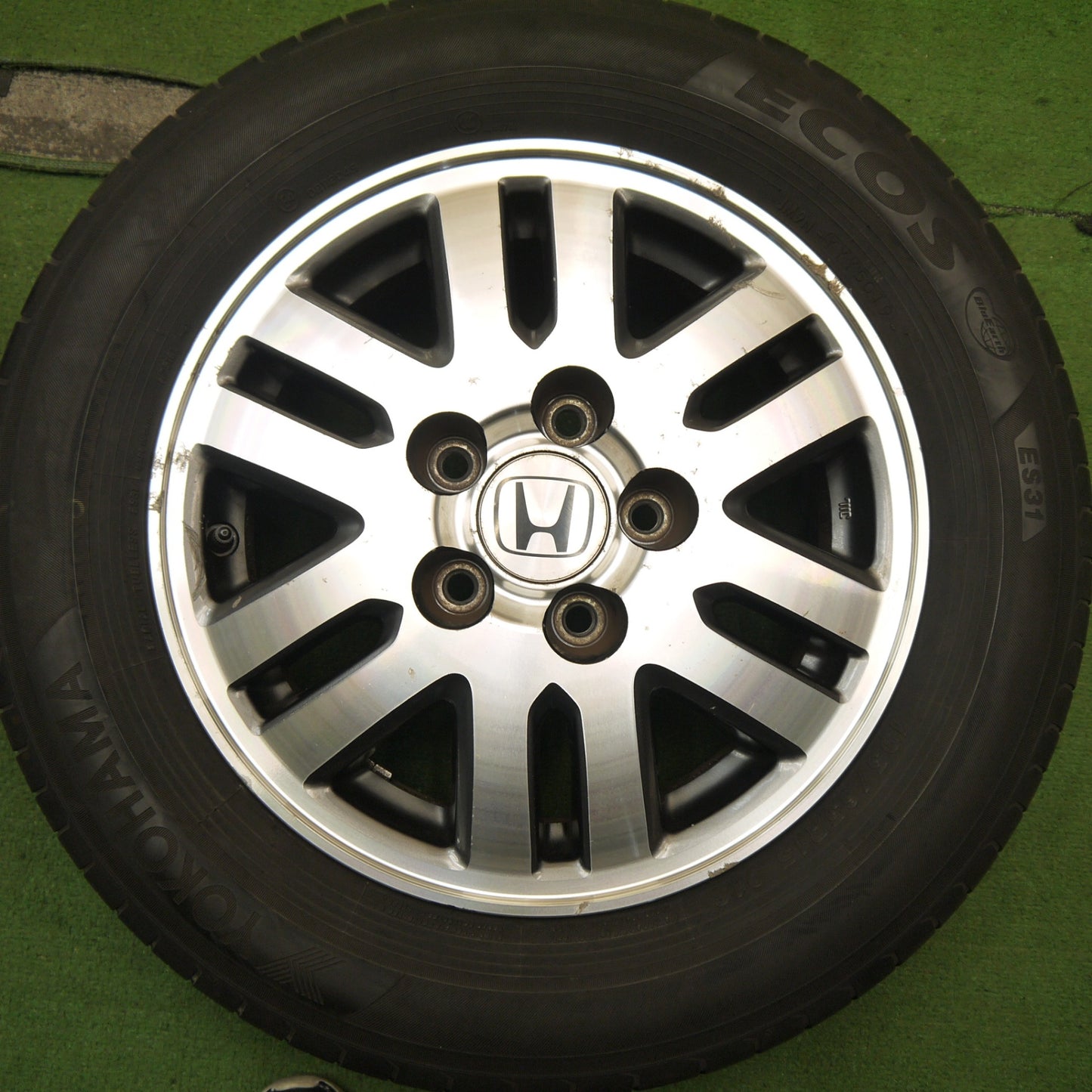 4本価格★ホンダ RF5 ステップワゴン 純正 195/65R15 ヨコハマ エコス ES31 15インチ PCD114.3/5H★5062505Hノ