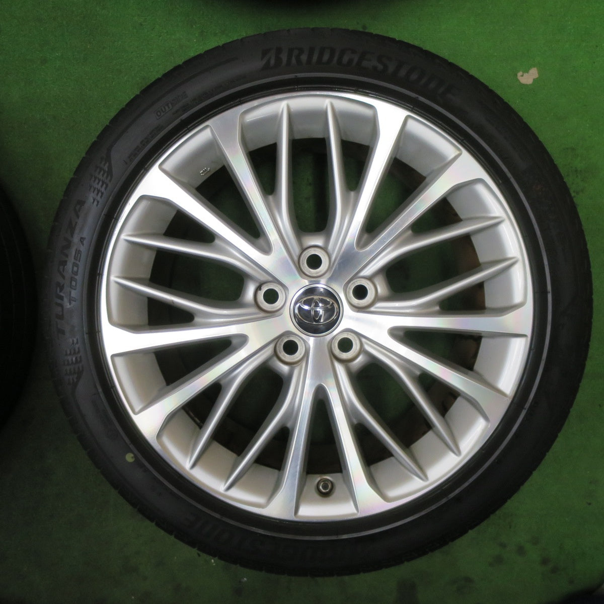 センサー付!バリ溝!キレイ!9.5分★トヨタ 70系 カムリ 純正 235/45R18 ブリヂストン トランザ T005A 18インチ PCD114.3/5H★5092403TTノ