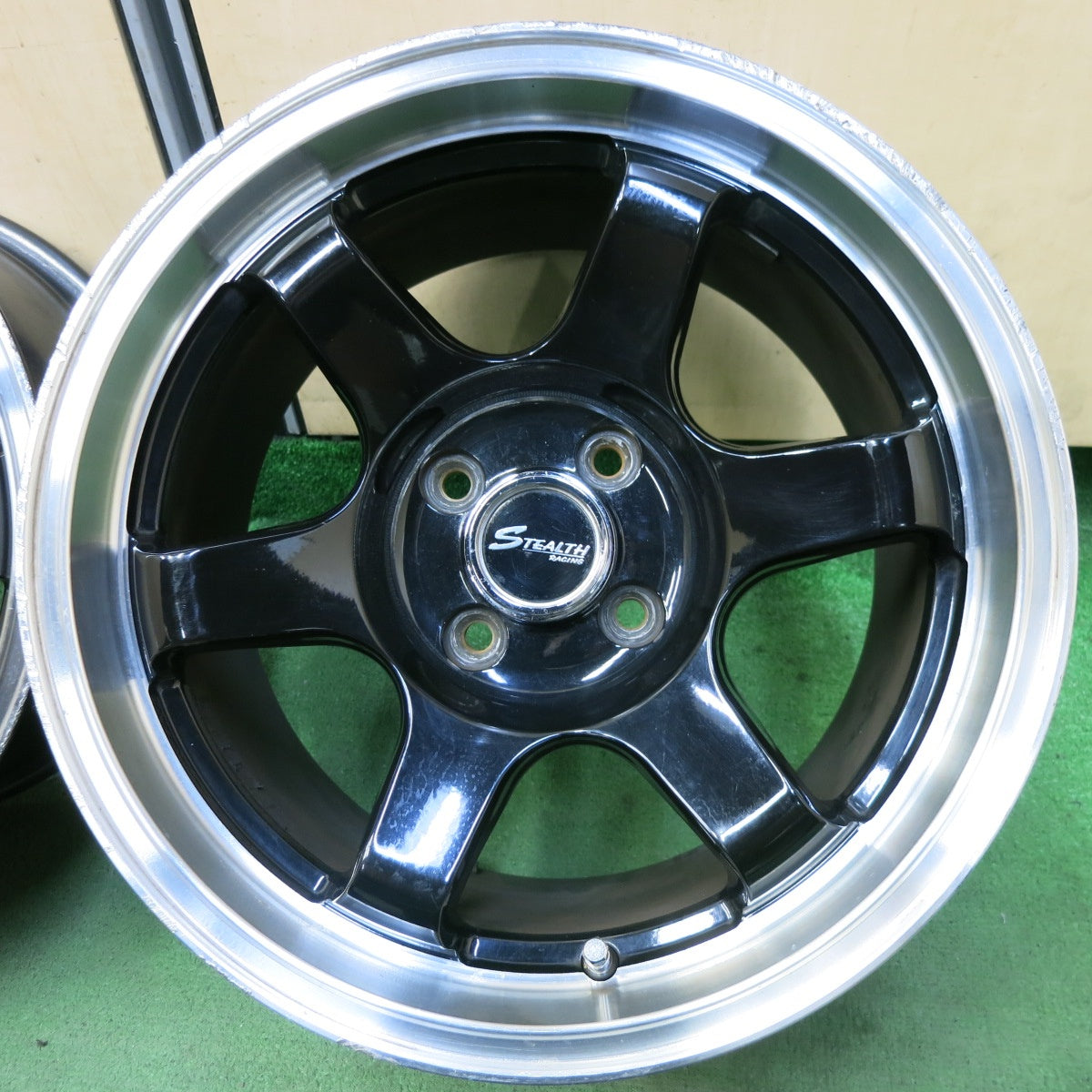 4本価格★STEALTH RACING ステルスレーシング 15インチ ホイール 15×8JJ PCD100/4H★5072304SYホ