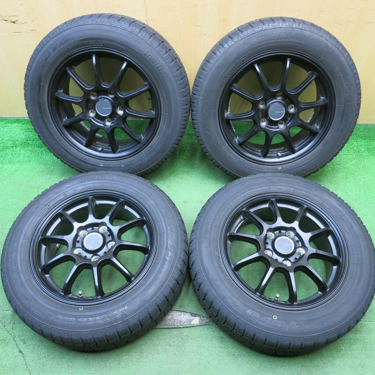 バリ溝！9分☆スタッドレス 185/65R15 トーヨー ガリット G5 VEMOTION 
