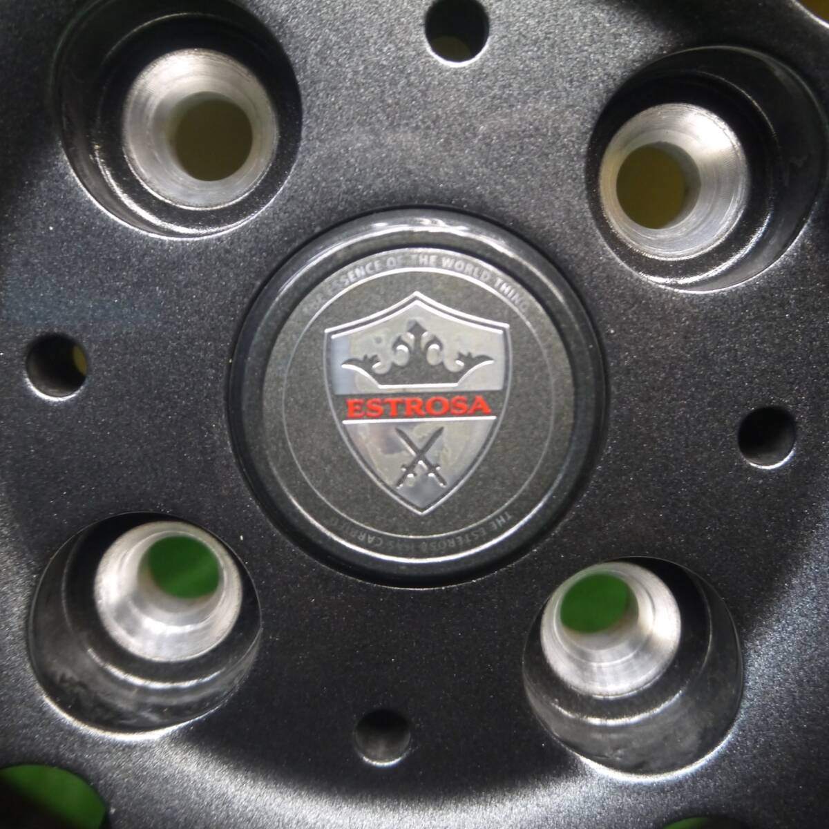 超バリ溝!22年!キレイ!ほぼ10分★スタッドレス 155/65R14 グッドイヤー アイスナビ7 ESTROSA エステローザ 14インチ PCD100/4H★5022504Hス