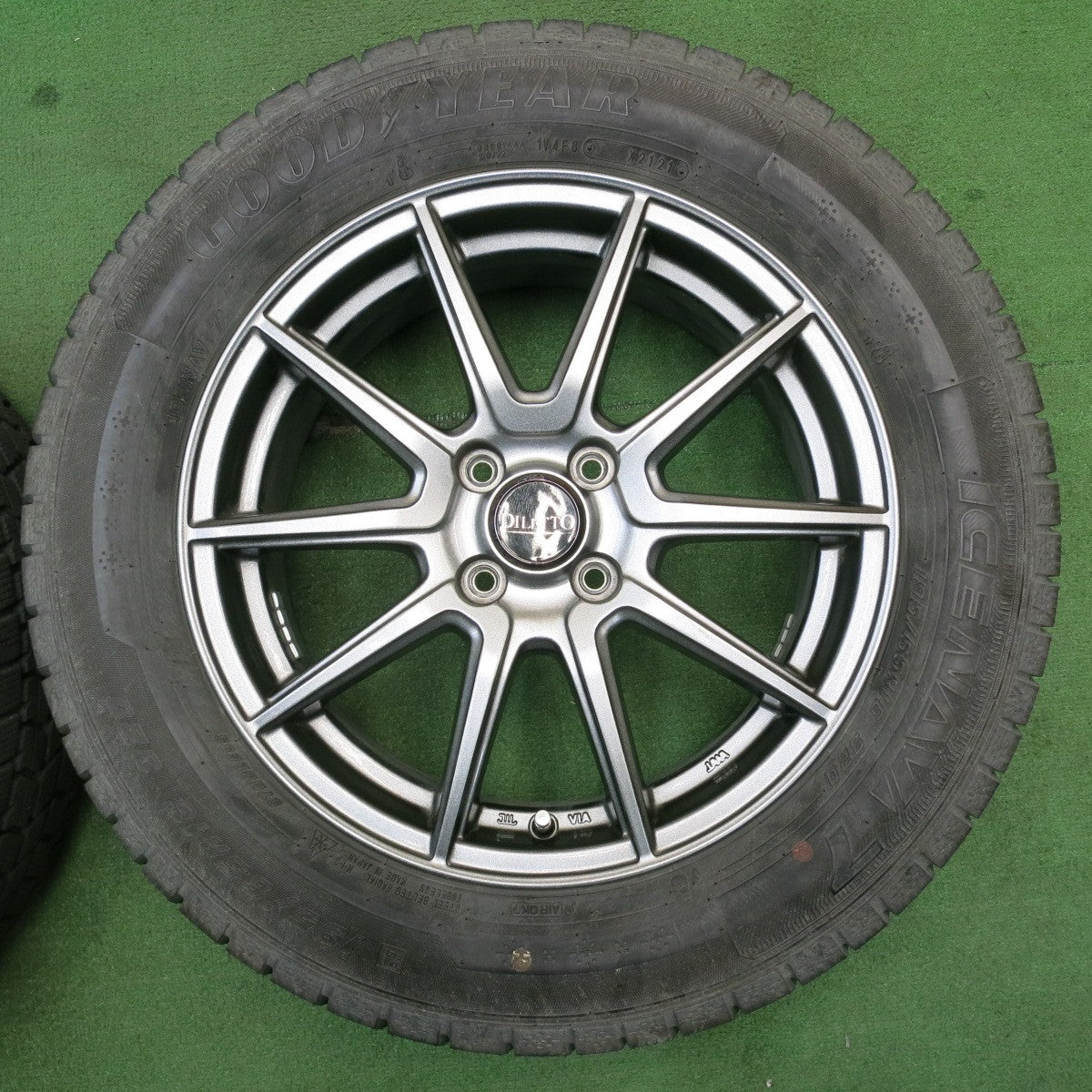 バリ溝!21年!キレイ!9.5分★スタッドレス 195/65R16 グッドイヤー アイスナビ7 DILETTO ディレット 16インチ PCD100/4H★5051206NJス