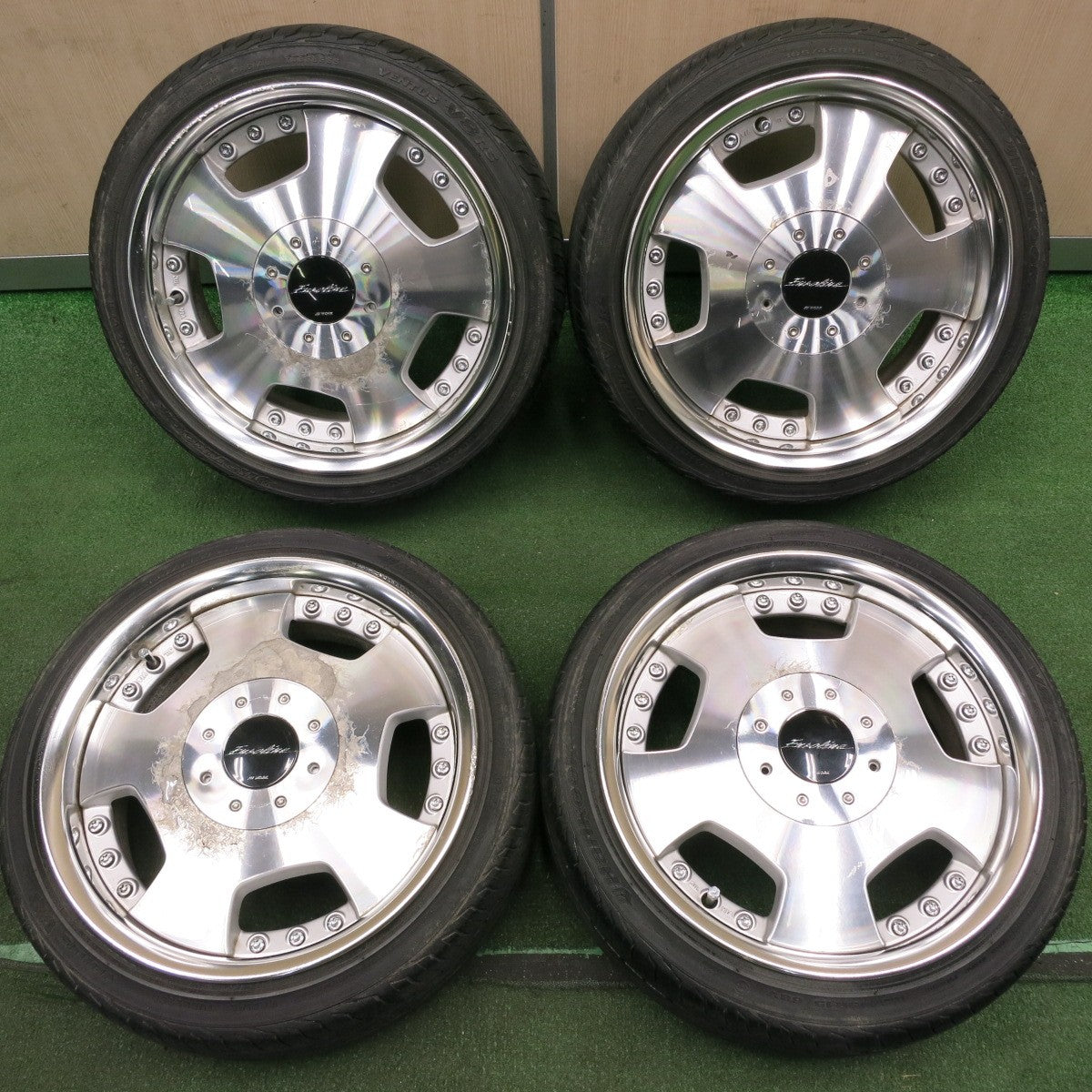 送料無料* 4本価格☆WORK Euloline 165/45R15 ハンコック ベンタス V8