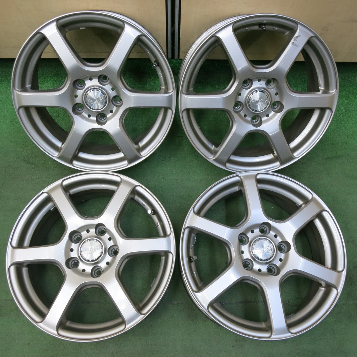 送料無料 LAYCEA02 レイシア 18 5H114.3 7.5J+48 4本セット 225/45R18 エスティマ オデッセイ クラウン マークX スカイライン ティアナ 2025年最新Yahoo!オークション -ray(タイヤ、ホイール)の中古品