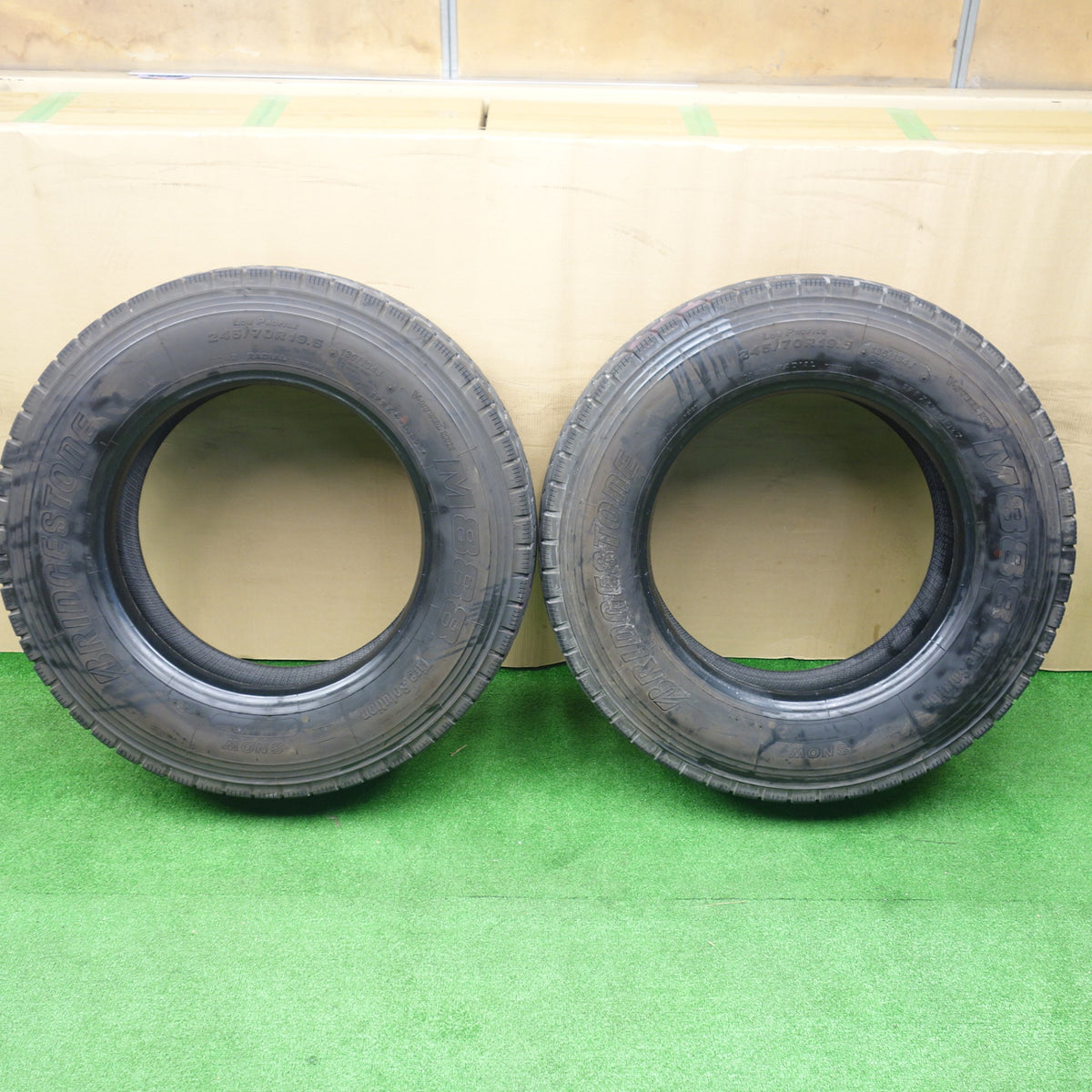 バリ溝!25年!9分!2本★トラック タイヤ 245/70R19.5 136/134J ブリヂストン M888 ミックス オールシーズン 19.5インチ★5122210KTスタ