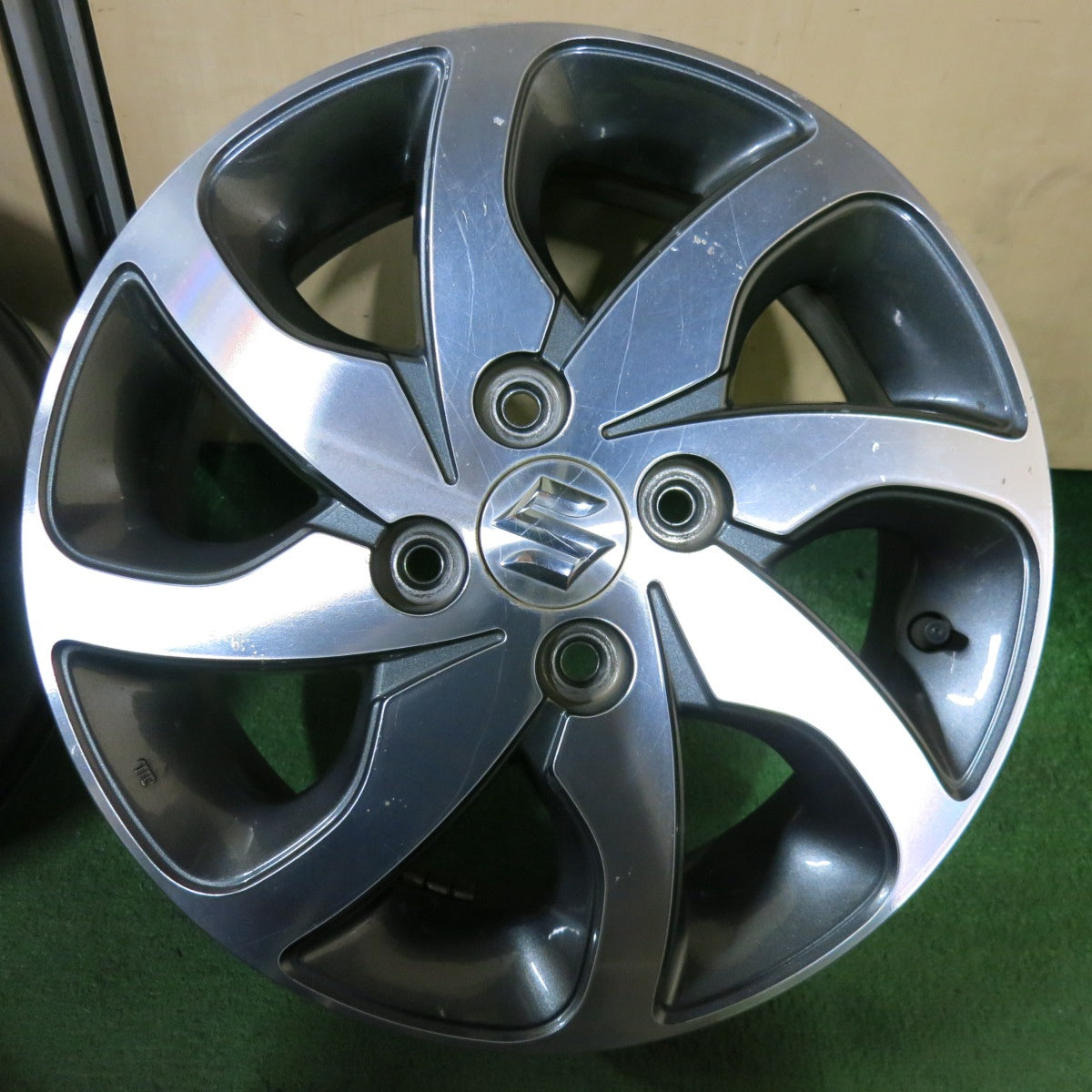 4本価格★スズキ MK21S パレット 純正 ホイール 14インチ 14×4.5J PCD100/4H★5042312SYホ