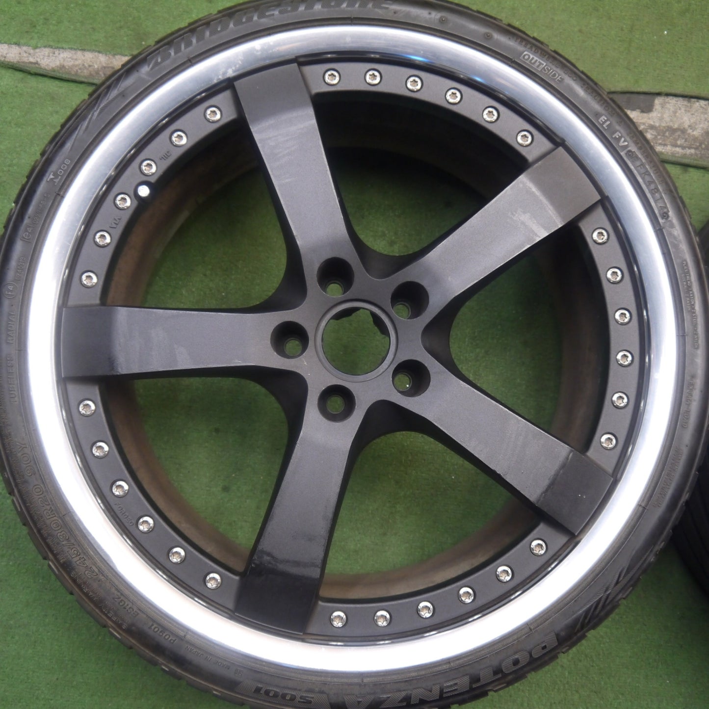4本価格★WORK EQUIP E05 EPS-FR 245/30R20 305/25R20 ブリヂストン ポテンザ S001 ハンコック ベンタス V12 evo2 ワーク エクイップ PCD112/5H★5082701Hノ