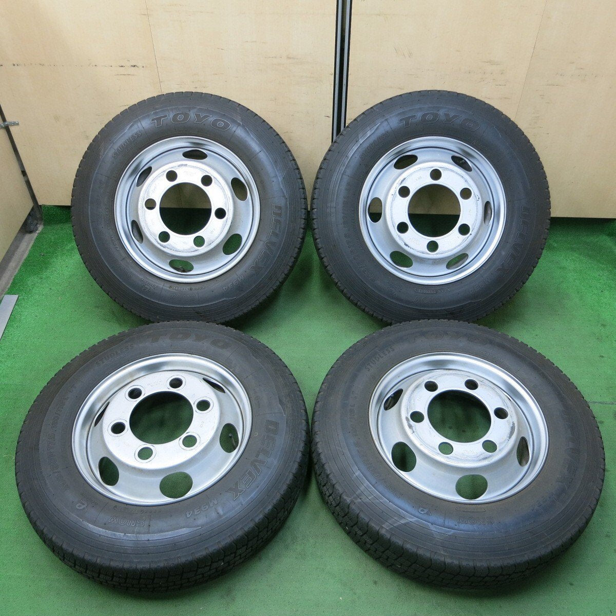 4本★トラック 205/80R17.5 スタッドレス トーヨー デルベックス M934 TOPY スチール 115-9CS PCD222.25/6H★5030502ナス