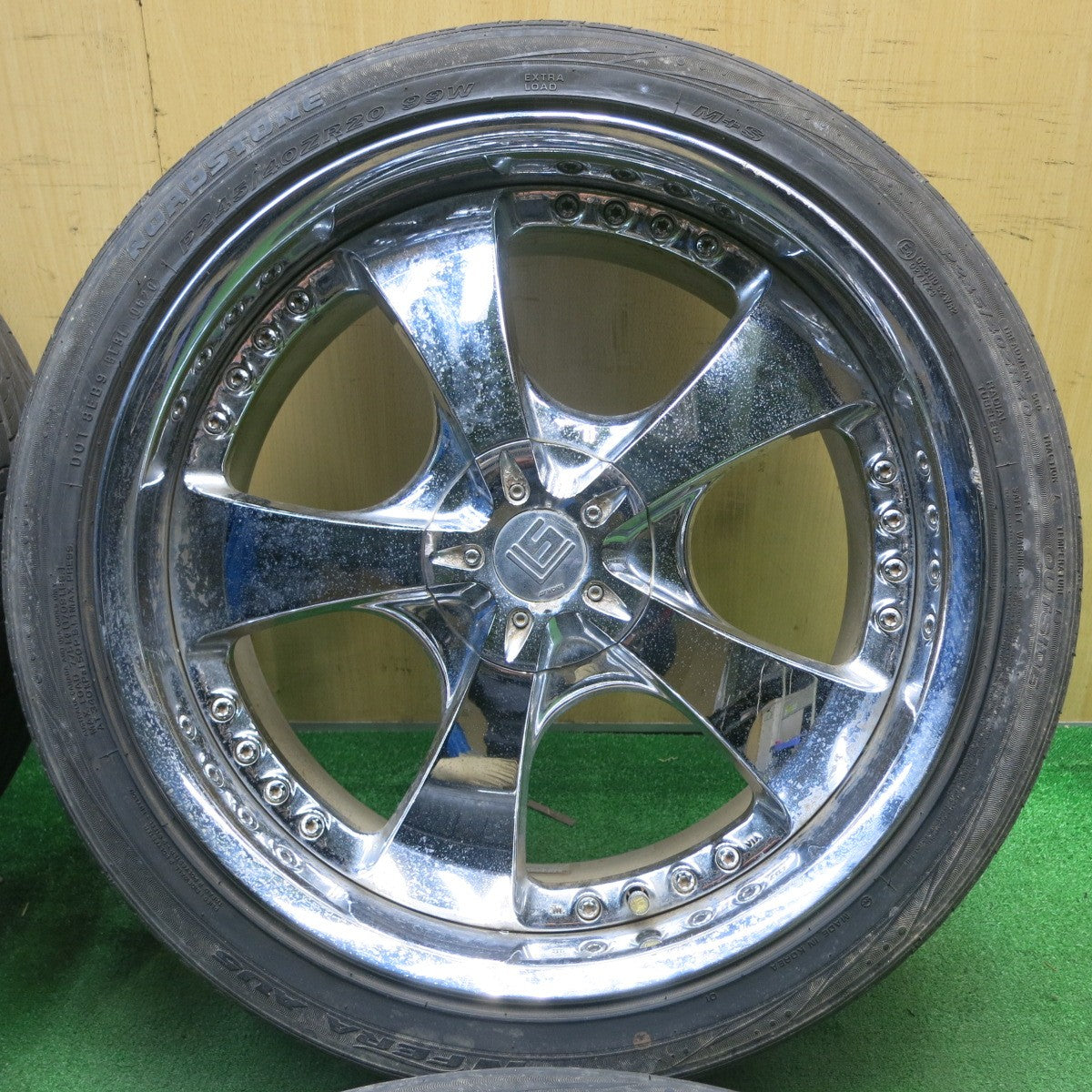 4本価格★WORK LS105 245/40R20 ロードストーン N'FERA SU5 20インチ ワーク PCD114.3/5H★5041508TNノ