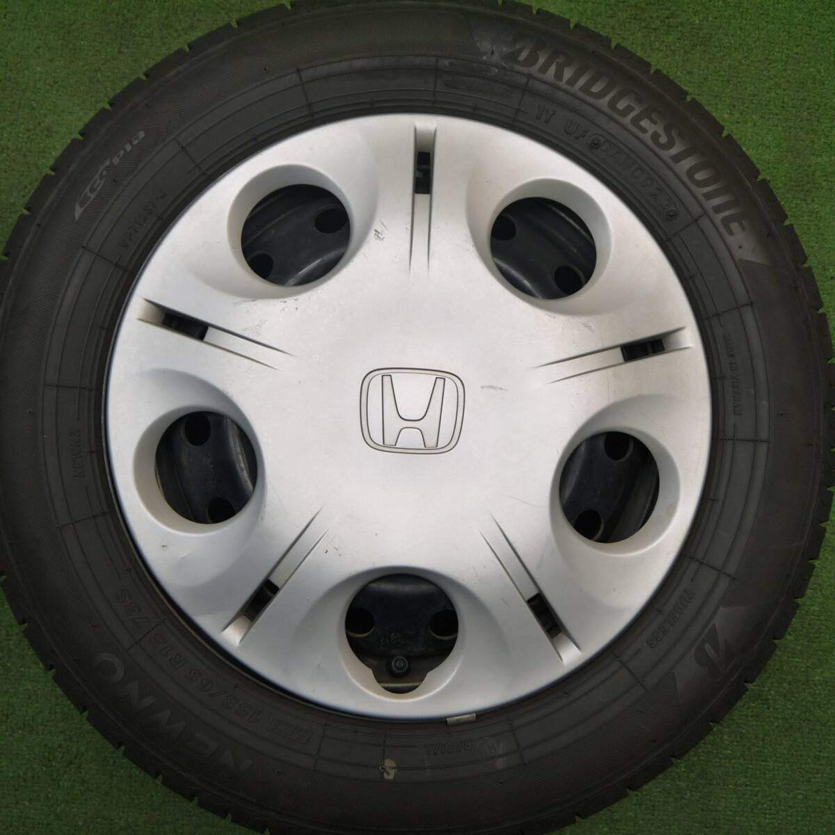 4本価格!23年★ホンダ ライフ 純正 スチール 155/65R13 ブリヂストン NEWNO ニューノ 13インチ PCD100/4H★5031709Hノ