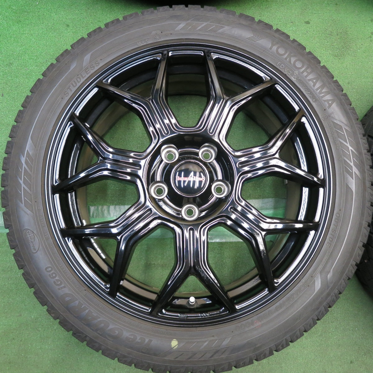 バリ溝!9.5分◎スタッドレス 215/50R18 ヨコハマ アイスガード iG60 Humanline HS-10M ヒューマンライン 18インチ PCD114.3/5H◎6101008HAス