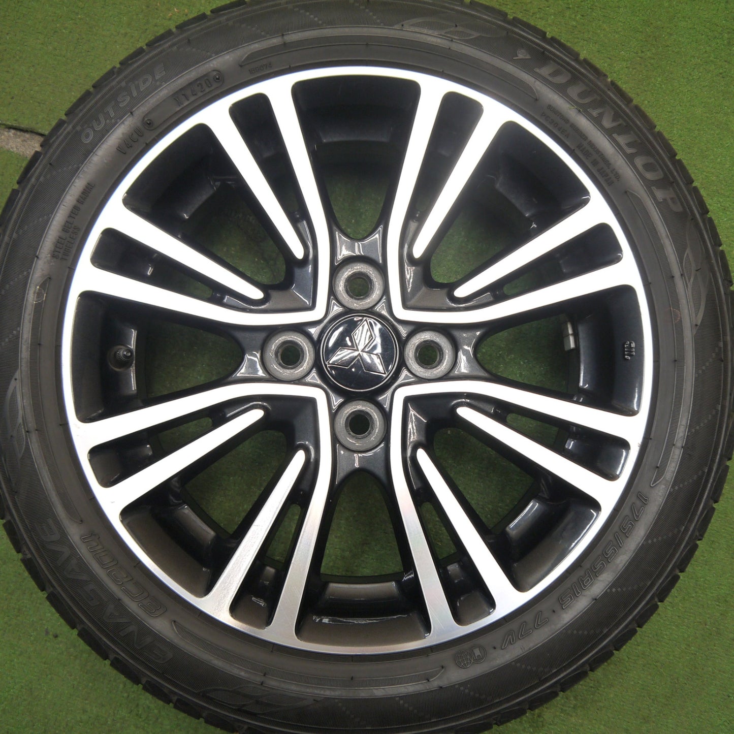 4本価格!21年★三菱 ミラージュ 純正 175/55R15 ダンロップ エナセーブ EC204 ブリヂストン ネクストリー エコピア 15インチ PCD100/4H★5050201Hノ