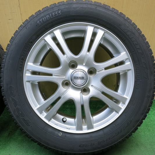 バリ溝!9分◎スタッドレス 175/65R14 トーヨー ガリット G5 REVERLINE リバーライン 14インチ PCD100/4H◎6100309HAス