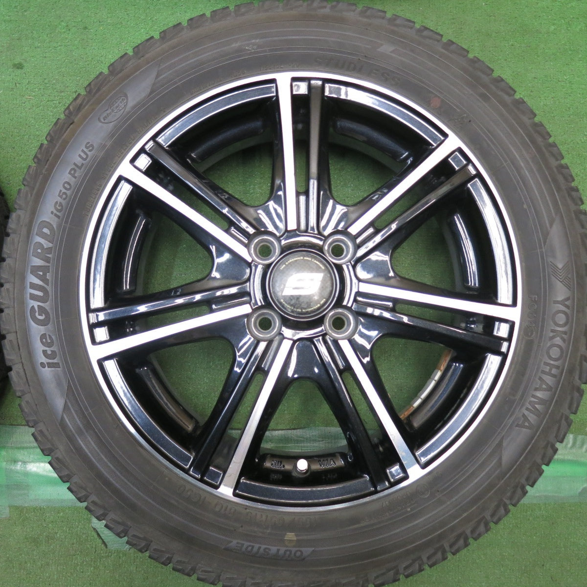 4本価格◎スタッドレス 165/65R15 ヨコハマ アイスガード iG50 プラス STRANGER ストレンジャー 15インチ 軽サイズ タフト ハスラー 等 PCD100/4H◎6101007HAス