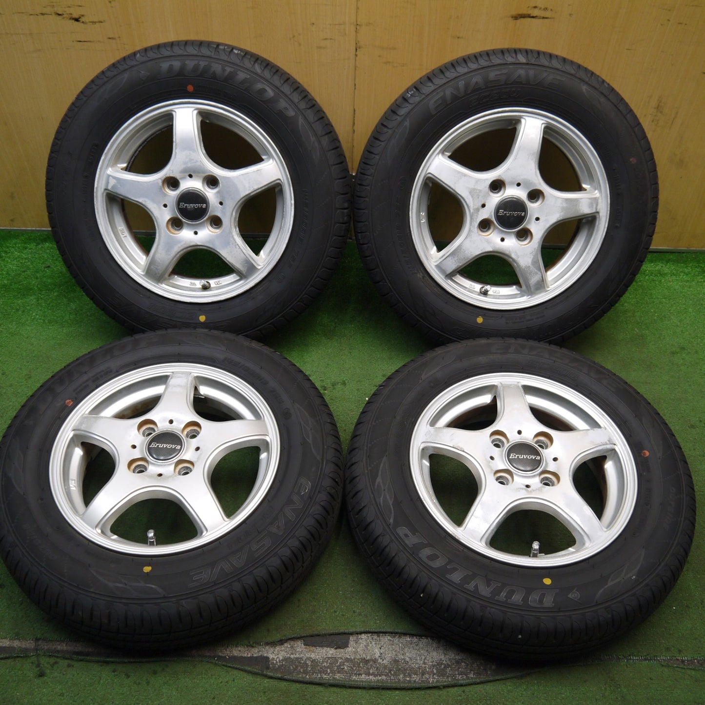 バリ溝!23年!8.5分★145/80R13 ダンロップ エナセーブ EC204 Eruvova 13インチ PCD100/4H★5080504Hノ