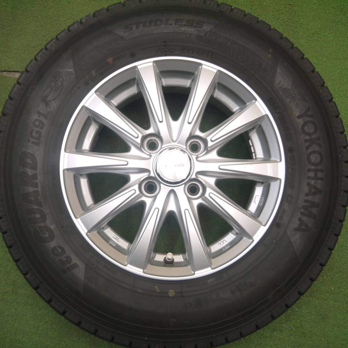 バリ溝!21年!9.5分以上★スタッドレス 165/80R13 90/88N ヨコハマ アイスガード iG91 JOKER ジョーカー 13インチ PCD100/4H★5021703Hス