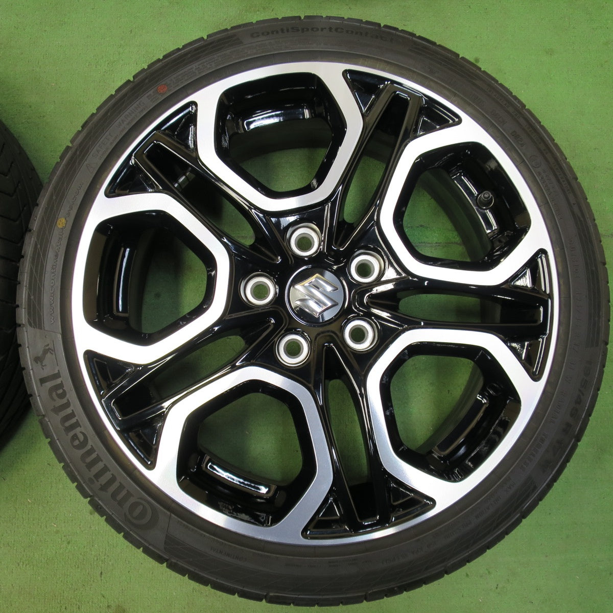 新車外し!24年★スズキ ZC33S スイフト スポーツ 純正 195/45R17 コンチネンタル コンチスポーツ コンタクト5 17インチ PCD114.3/5H★5041006イノ