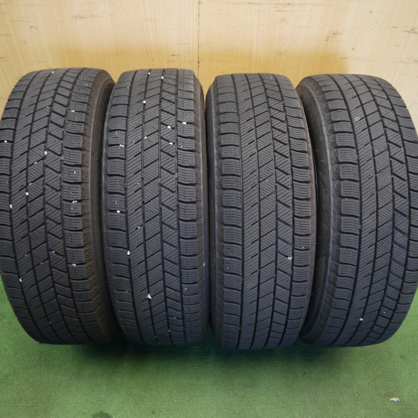 バリ溝!キレイ!9分◎スタッドレス 165/65R14 ブリヂストン ブリザック VRX3 BALMINUM TR10 バルミナ 14インチ PCD100/4H◎6070301Hス