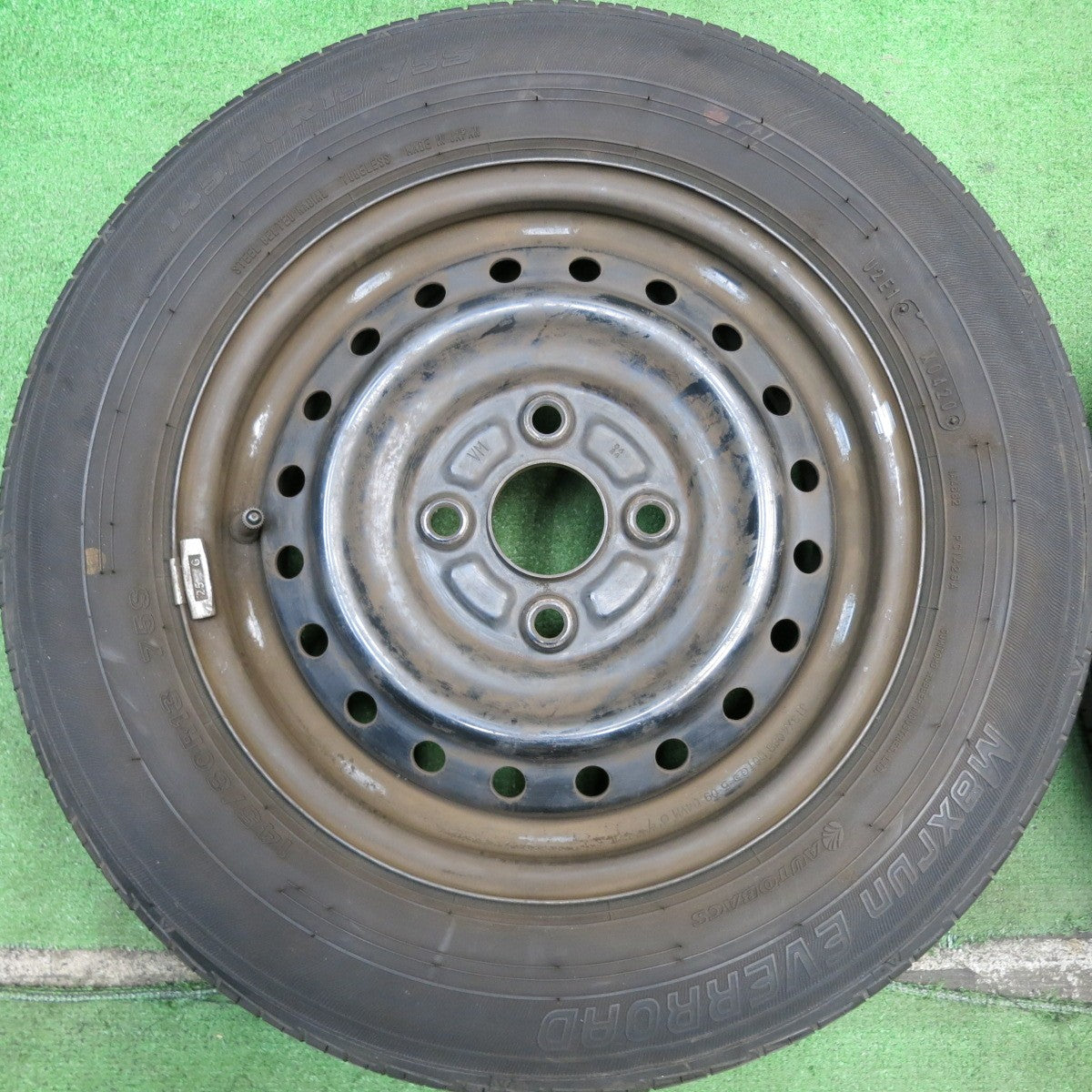 4本価格★145/80R13 オートバックス Maxrun EVERROAD スチール ホイール 13インチ PCD100/4H★5060706HAノ