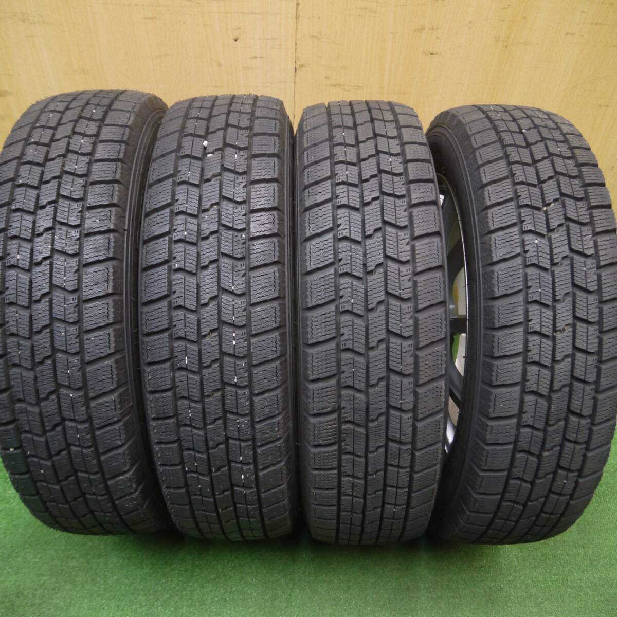 タイヤほぼ未使用!23年!キレイ★スタッドレス 155/65R14 グッドイヤー アイスナビ7 WEZEN 14インチ PCD100/4H★4121610Hス