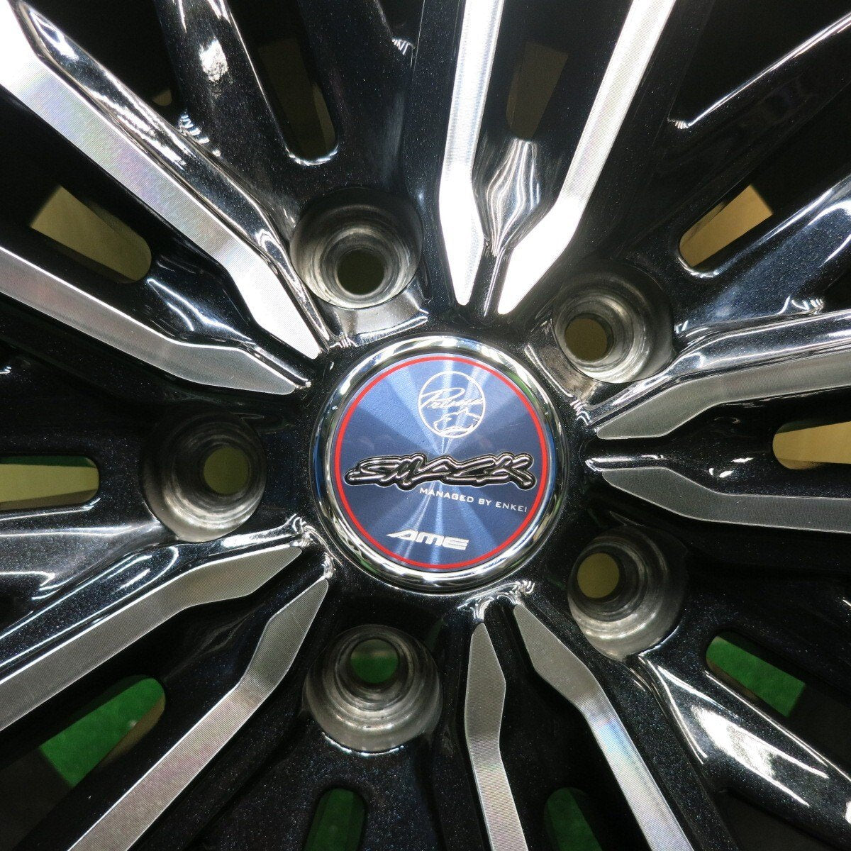 バリ溝!22年!キレイ!8.5分★スタッドレス 225/65R17 ブリヂストン ブリザック DM-V3 SMACK ENKEI AME スマック エンケイ 17インチ PCD114.3/5H★5040501TNス