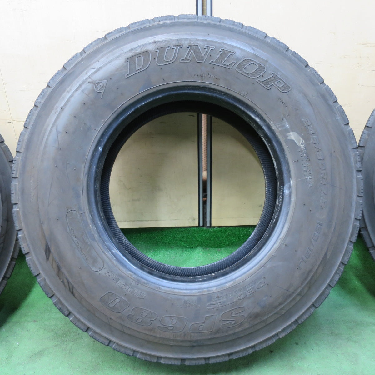 バリ溝!21年!9分!6本★トラック タイヤ 245/80R17.5 133/131J ダンロップ デクテス SP680 ミックス オールシーズン DECTES 17.5インチ★5041607イノタ