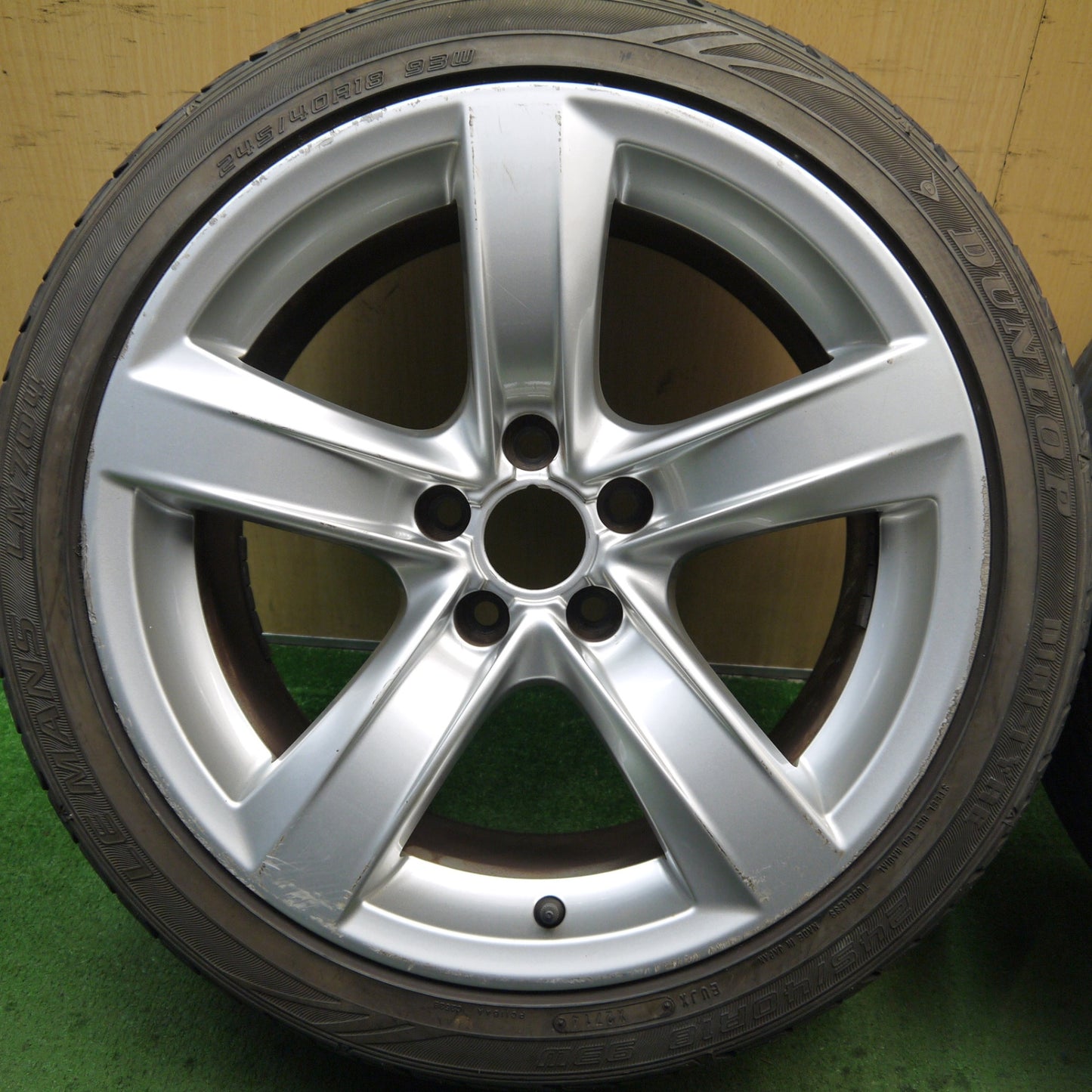 バリ溝!9分★アウディ A5 8T 純正 245/40R18 ダンロップ LE MANS LM704 ピレリ Cinturato P7 18インチ PCD112/5H★5080501Hノ