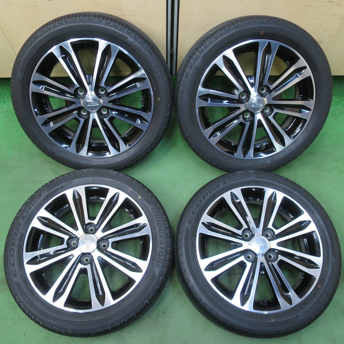 キレイ★ダイハツ LA600S タント カスタム 純正 165/55R15 ブリヂストン エコピア EP150 15インチ PCD100/4H★5051716イノ