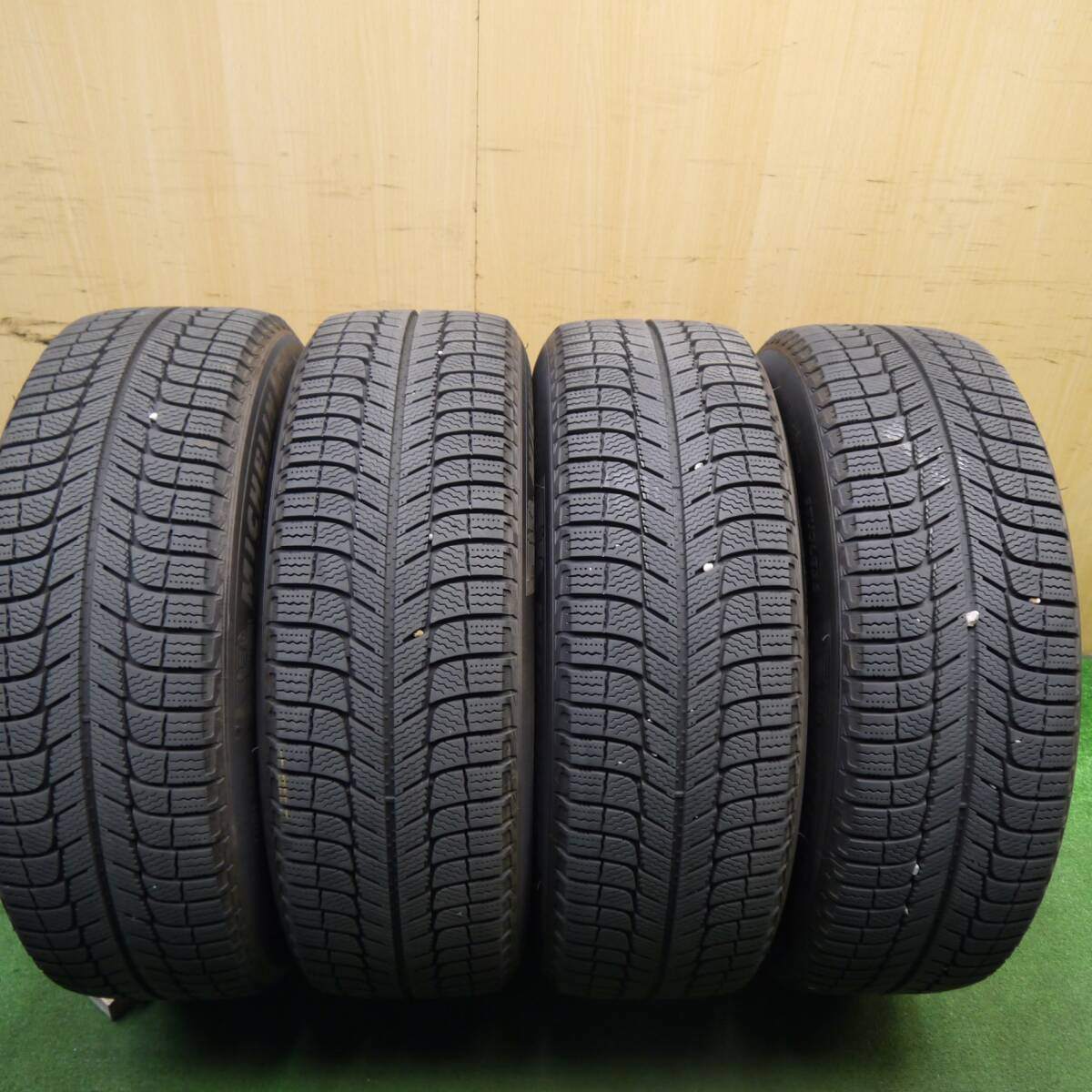 バリ溝!9.5分★スタッドレス 215/60R17 ミシュラン X-ICE3+ JP STYLE CALIN2 MONZA 17インチ PCD114.3/5H★5040404Hス