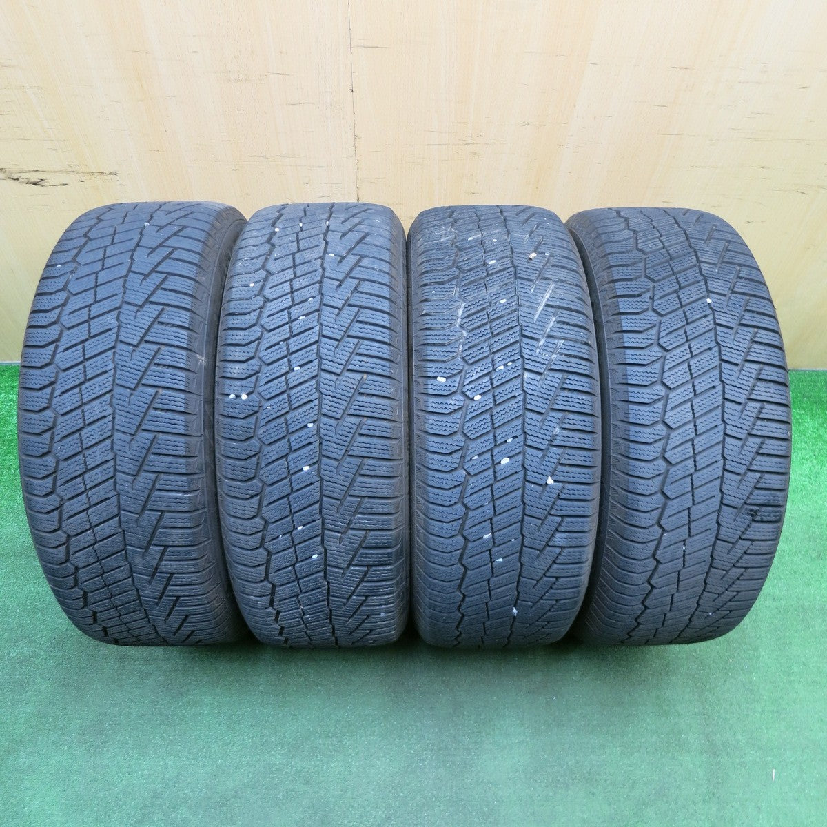 バリ溝!23年!9分★ベンツ 等 EuroForsch 225/50R17 スタッドレス コンチネンタル ノースコンタクト NC6 17インチ ユーロフォルシュ PCD112/5H★5040901NJス