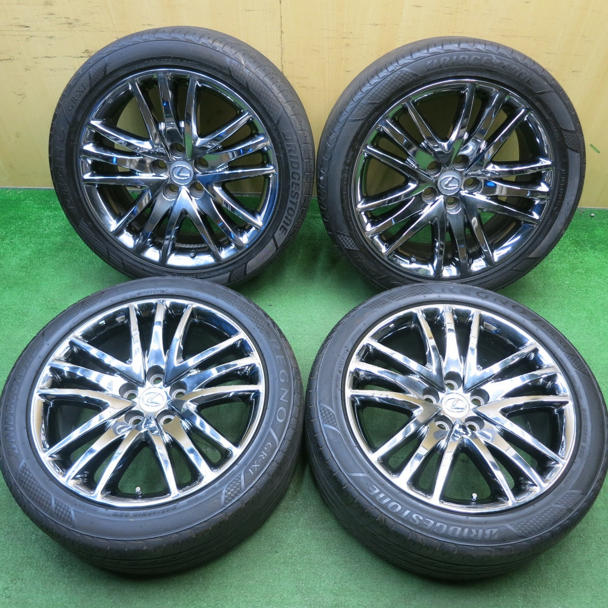 4本価格★レクサス LS 純正 OP 245/45R19 ブリヂストン レグノ GR-XI 19インチ PCD120/5H★5050507HAノ