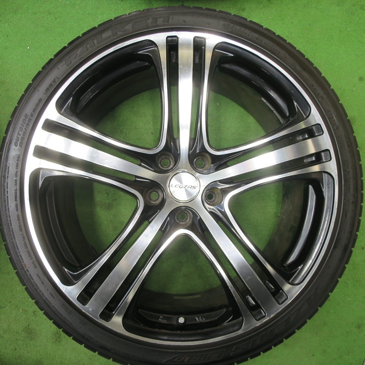 バリ溝!21年!9.5分★245/35R20 ファルケン アゼニス FK510 LEGZAS S501 レグザス 20インチ PCD114.3/5H★5060401TTノ