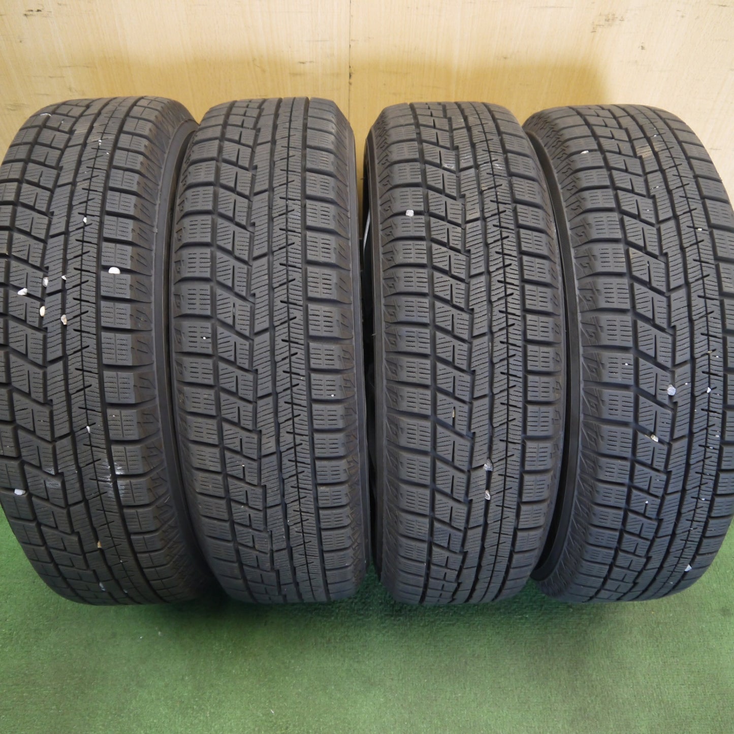バリ溝!24年!キレイ!ほぼ10分◎スタッドレス 165/65R14 ヨコハマ アイスガード iG60 MiLLOUS VX ミルアス 14インチ PCD100/4H◎6062308Hス