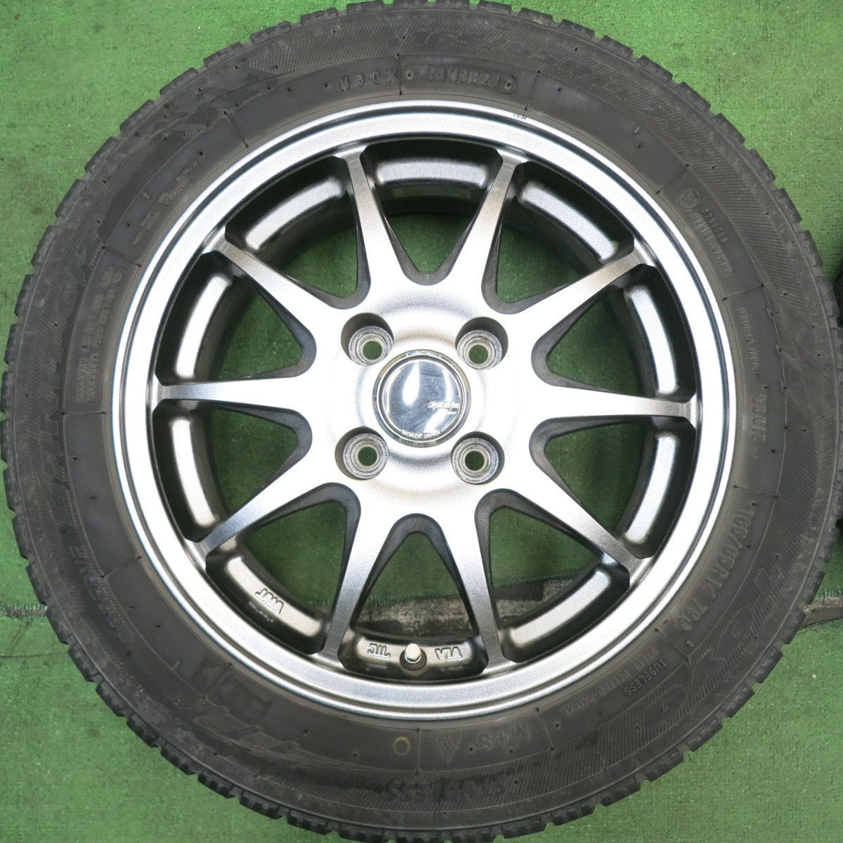 キレイ!21年★スタッドレス 165/65R14 トーヨー オブザーブ ガリット GIZ ZACK JP-202 MONZA ザック 14インチ PCD100/4H★5060711HAス
