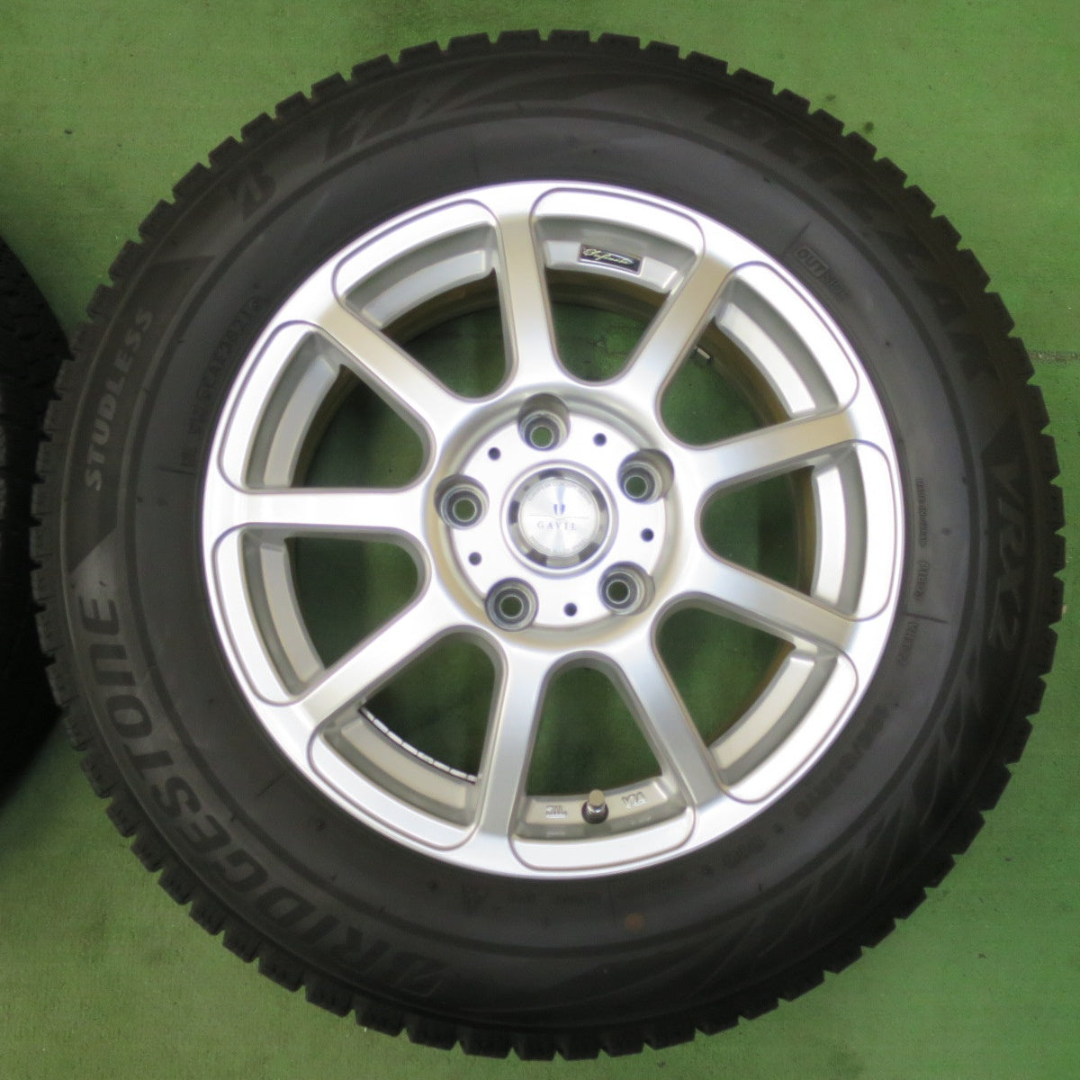 バリ溝!21年!キレイ!9分★スタッドレス 195/65R15 ブリヂストン ブリザック VRX2 GAVIL EUROPEAN 15インチ PCD114.3/5H★5050206イス