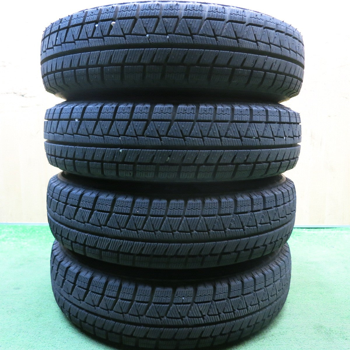 バリ溝!24年!ほぼ10分★スタッドレス 145/80R13 ブリヂストン アイスパートナー2 BALMINUM バルミナ 13インチ PCD100/4H★5081410HAス