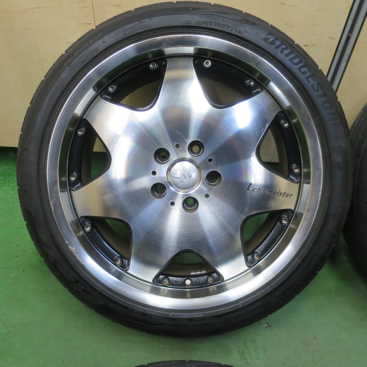 4本価格!23年★Lehrmeister BERTANI 225/45R19 ブリヂストン プレイズ PX-RV2 レアマイスター ベルターニ 19インチ PCD114.3/5H★5092602TTノ