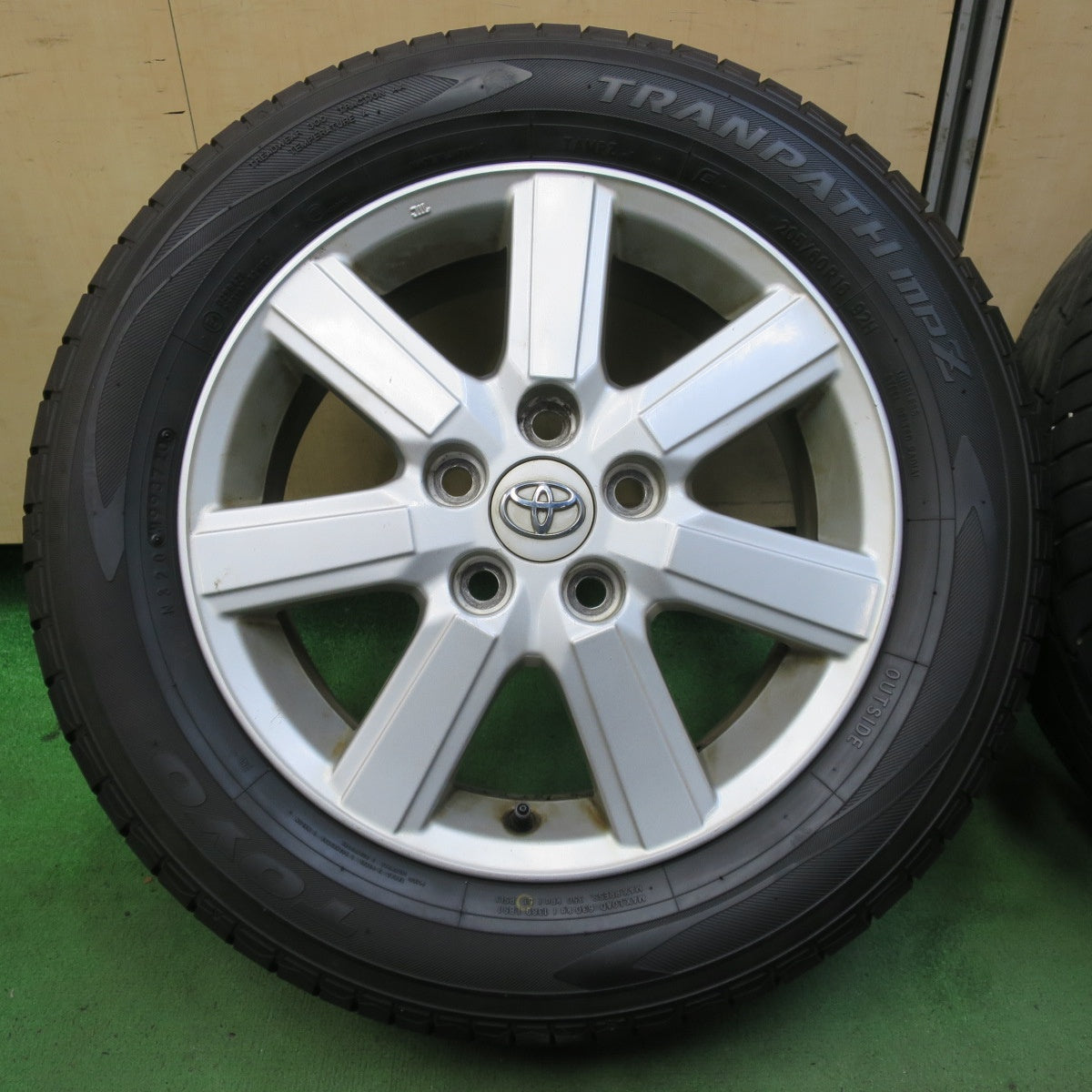 バリ溝!9.5分★トヨタ 70系 ノア ヴォクシー 純正 205/60R16 トーヨー トランパス MPZ 16インチ PCD114.3/5H★5082107イノ