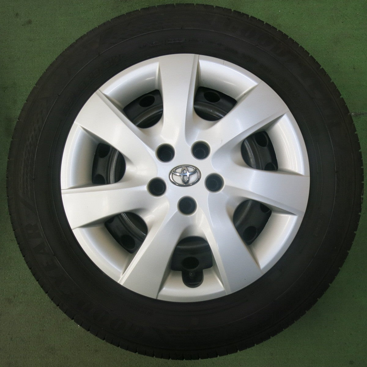 バリ溝!21年!9.5分★トヨタ 20系 ウィッシュ 純正 スチール 195/65R15 グッドイヤー EfficientGrip ECO EG02 15インチ PCD100/5H★5092901SKノ