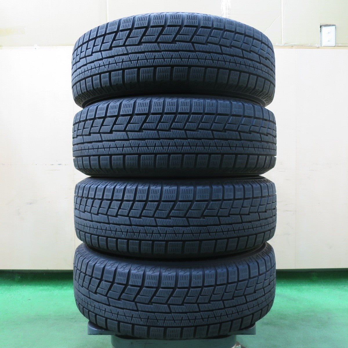バリ溝!21年!キレイ!8.5分★スタッドレス 195/65R15 ヨコハマ アイスガード iG60 VTO 社外 アルミ PCD114.3/5H★4112606イス