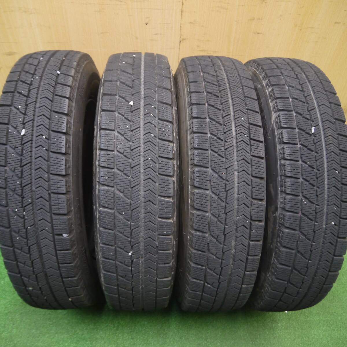 4本価格★スズキ ワゴンR 純正 スチール 145/80R13 スタッドレス ブリヂストン ブリザック VRX 13インチ PCD100/4H★4120210Hス