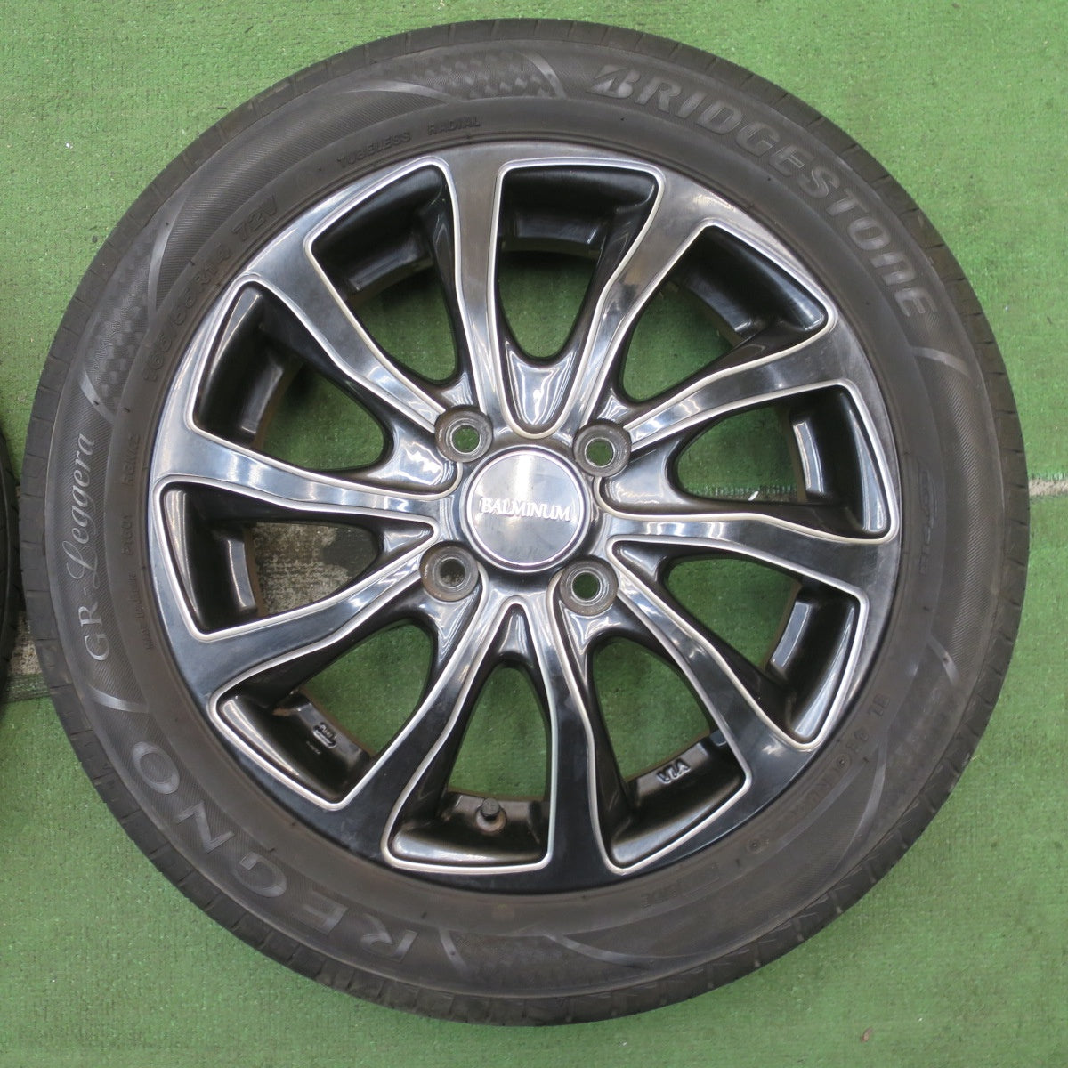 キレイ!23年★165/55R14 ブリヂストン レグノ GR-Leggera BALMINUM バルミナ 軽サイズ 14インチ PCD100/4H★5092602NJノ