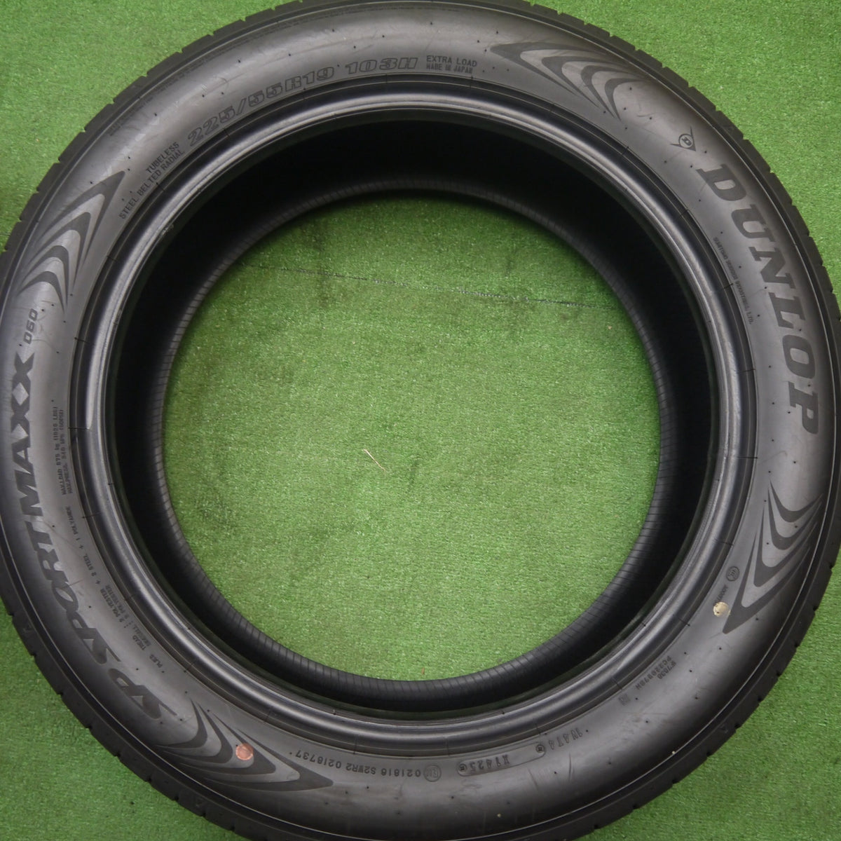 新車外し!25年★225/55R19 ダンロップ SP スポーツ マックス 060 タイヤ 19インチ 40系 アルファード ヴェルファイア 80系 ハリアー CX-5 CX-8 等★5122604Hノタ