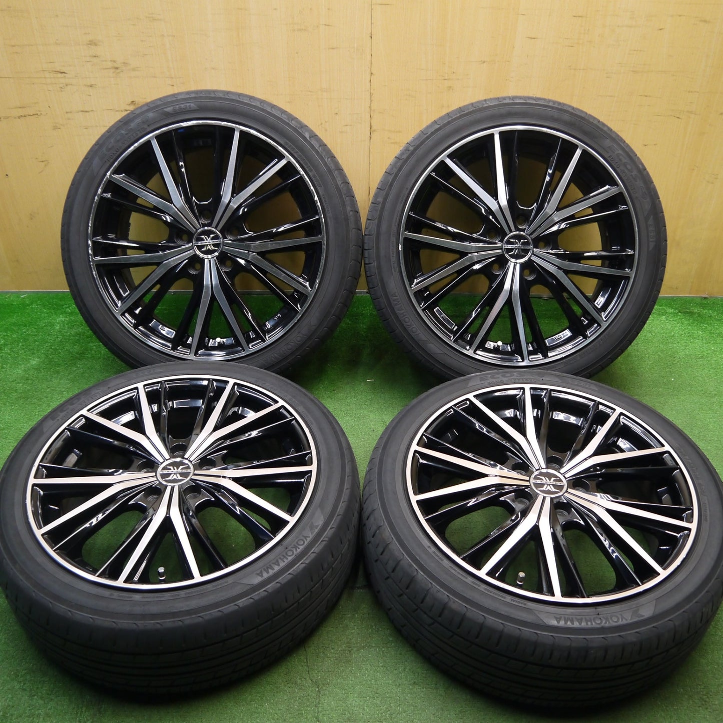 4本価格★LOXARNY MAGNUS 215/45R18 ヨコハマ エコス ES31 ロクサーニ マグナス 18インチ PCD114.3/5H★5042810Hノ