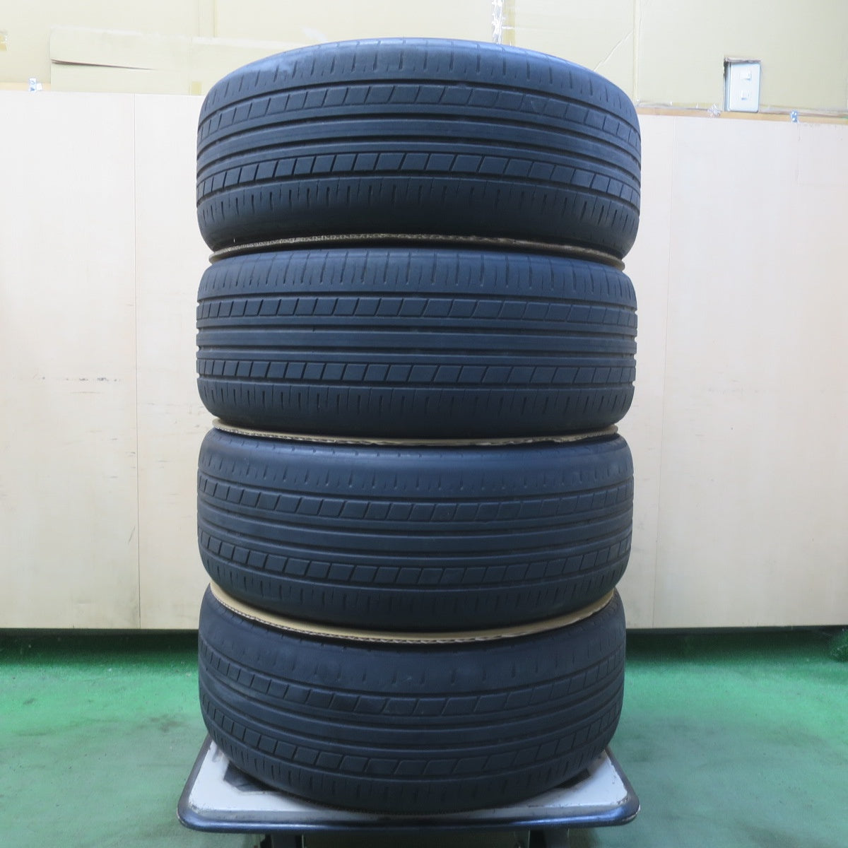 4本価格★トヨタ クラウン アスリート アニバーサリー メッキ 特別仕様車 純正 225/45R18 ヨコハマ エコス ES31 18インチ PCD114.3/5H★6032601イノ