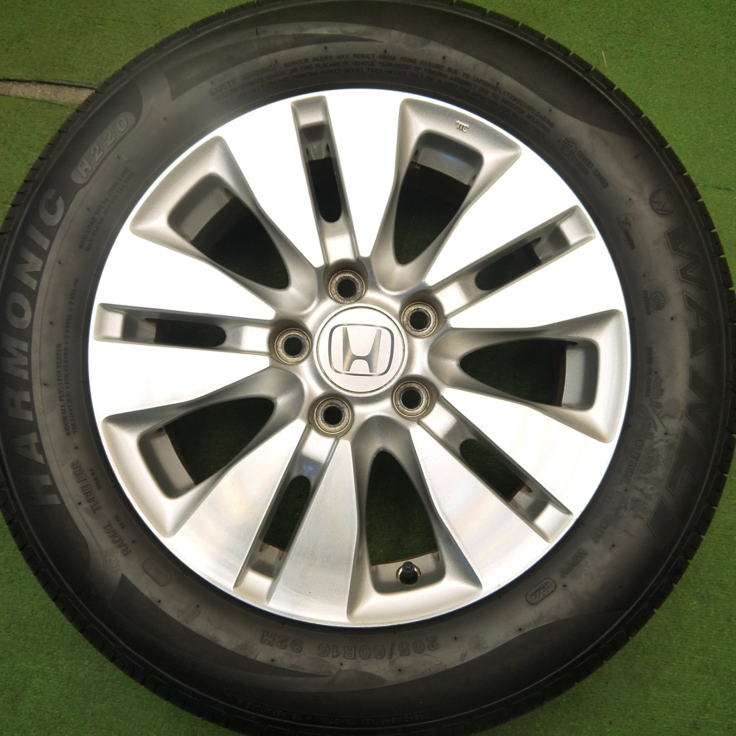 超バリ溝!23年!ほぼ10分★ホンダ RK5 ステップワゴン 純正 205/60R16 ワンリ HARMONIC H220 16インチ PCD114.3/5H★5041105Hノ