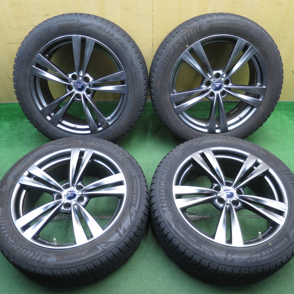 センサー付!バリ溝!22年!キレイ!8.5分★レクサス RX Lehrmeister LF ラウンジ 235/55R20 スタッドレス ブリヂストン ブリザック DM-V3 レアマイスター L-F LOUNGE PCD114.3/5H★5062708NJス